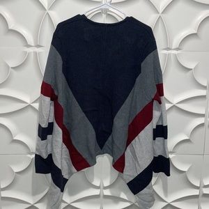 Thakoon collective striped front drape cardigan L.  Mm